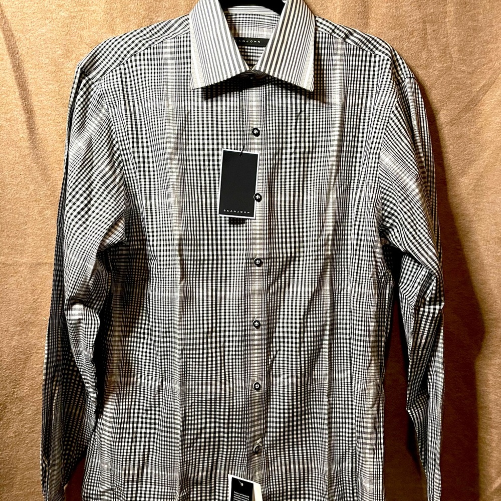 Sean Jean Plaid Button Down